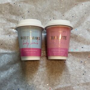 Beauty Concepts Sweet Caramel & Chai Latte Body Scrub Duo